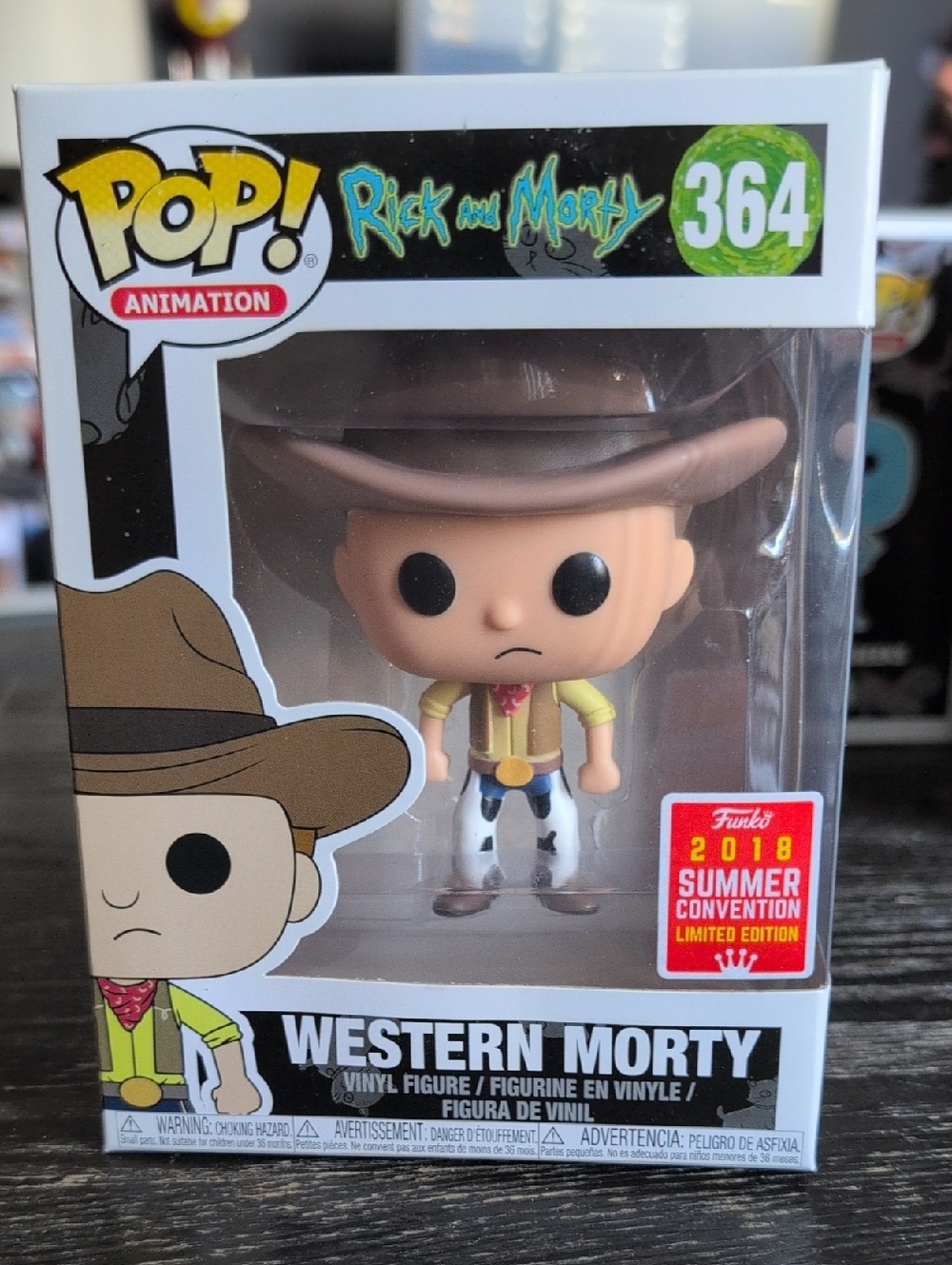 Funko Western Morty Pop! Vinyl — Brown Hat, Yellow Shirt, White Pants